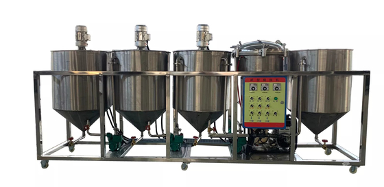 ISO Surowa maszyna do rafinacji oleju słonecznikowego Maszyna do rafinacji oleju ryżowego