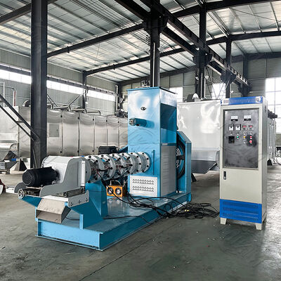 Stainless Steel Fish Feed Pellet Machine with 100-2000 kg/h Capacity and Automatic Feeding for Pet Food Processing