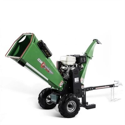 212cc 76mm Dia Wood Chipper Machine Mobilna maszyna do rozdrabniania kłód Rozrusznik odrzutowy