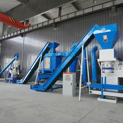 Maszyna do peletowania biomasy napędzana WOM z drewna odpadowego i proszku węglowego