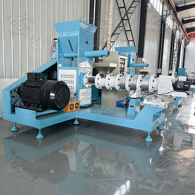 Stainless Steel Fish Feed Extruder Machine with 100-2000 kg/h Capacity and Automatic Feeding for Pet Food Pellet Making