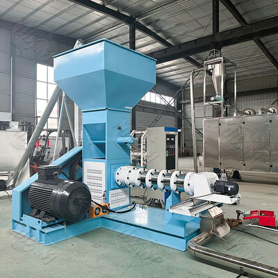 Stainless Steel Fish Feed Pellet Machine with 100-2000 kg/h Capacity and Automatic Feeding for Pet Food Processing