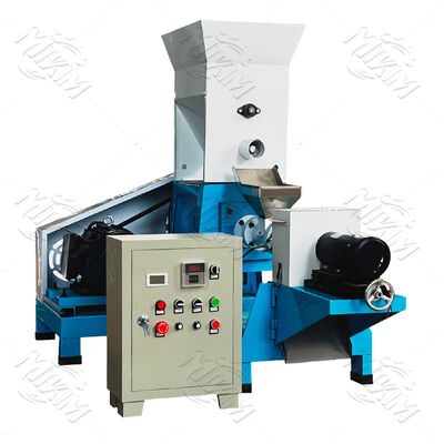 Stainless Steel Fish Feed Pellet Machine with 100-2000 kg/h Capacity and Automatic Feeding