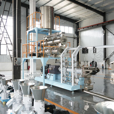 Twin Screw Pet Food Extruder Machine for Dogs Siemens Motor PLC Control High Capacity 120-5000kg/h Pump Gear Core Components