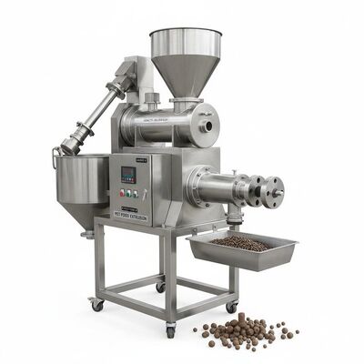 Maszyna do granulowania paszy rybnej ze stali nierdzewnej o pojemności 100-2000 kg/h i automatycznym karmieniu do wytłaczania paszy dla zwierząt domowych