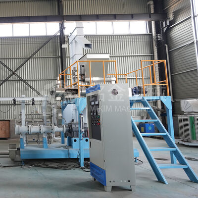 2 tony 1mm maszyna do produkcji paszy dla ryb PET pływająca wytłaczarka z podwójnym ślimakiem do karmy dla psów dla Tilapii