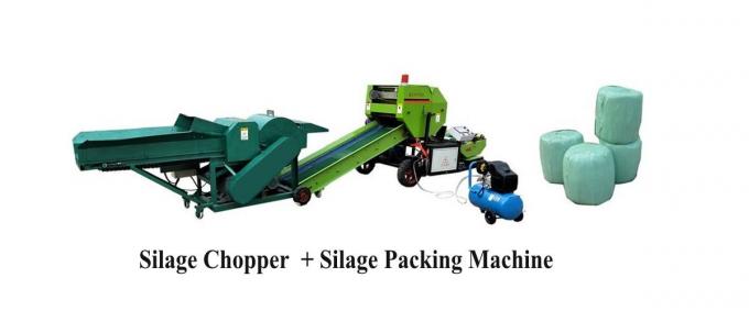 Round silage hay grass baler wrapping machine animal feed baler film packing machine 3